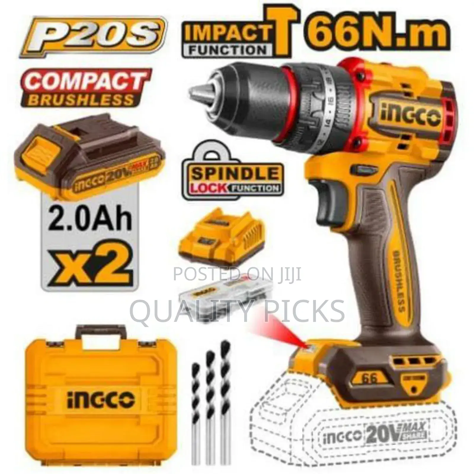 Ingco Cordless Impact Drill