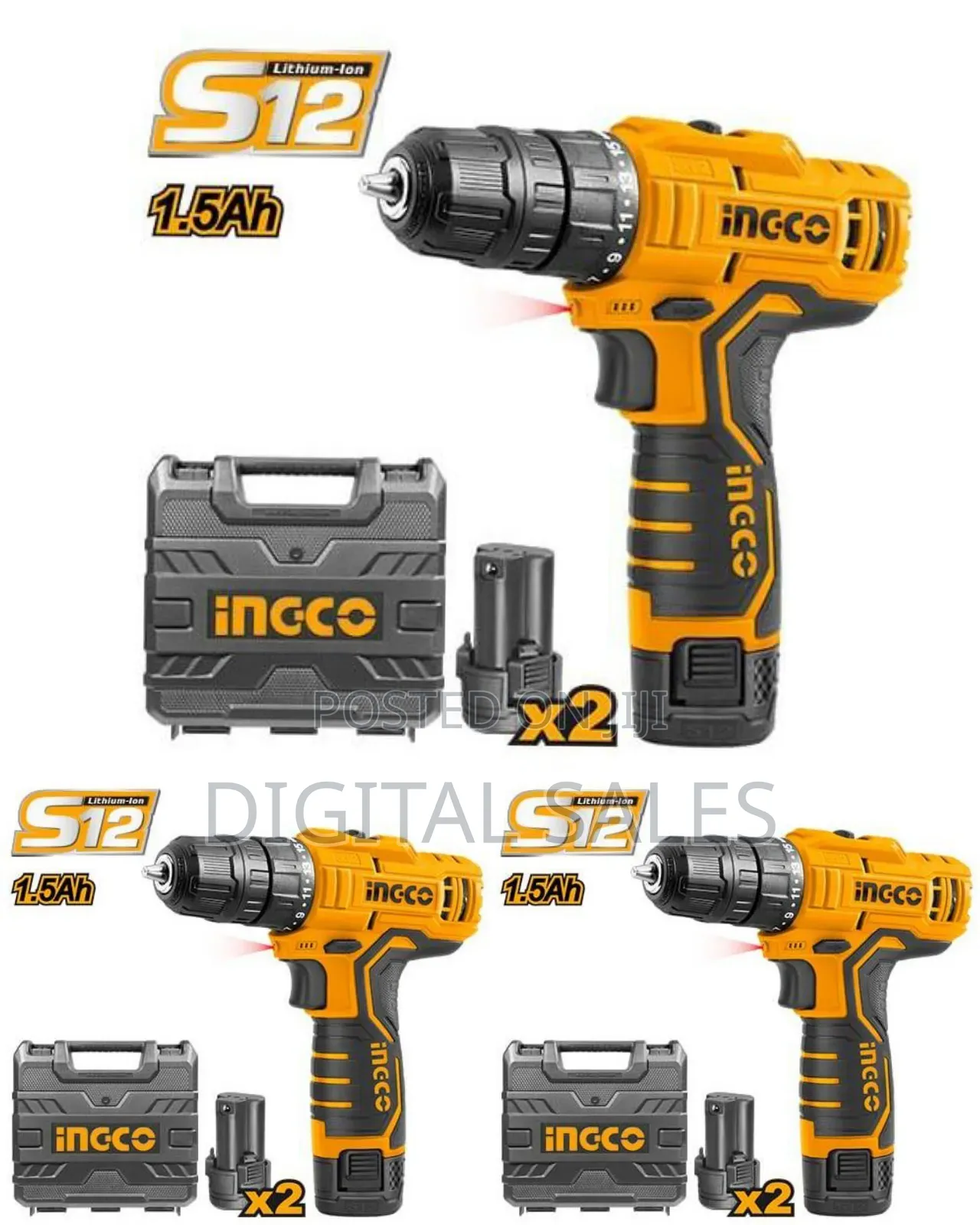 Ingco Impact Drill Voltage:12v