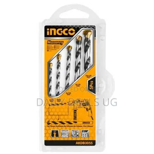 Ingco Akdb3055 5pcs Masonry Drill Bit Set-Orange