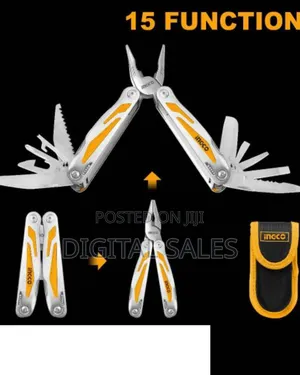 Ingco Foldable Multi-function Tool - Orange / Silver