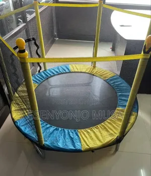 6ft Kids Trampoline With Safety Net Enclosure Toddler Trampoline