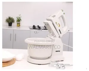 Geepas 250w Hand Mixer With Stand and Bowl
