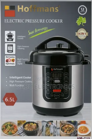 Hoffmans 6.5l Electric Pressure Cooker – Easy Quick Cooking!