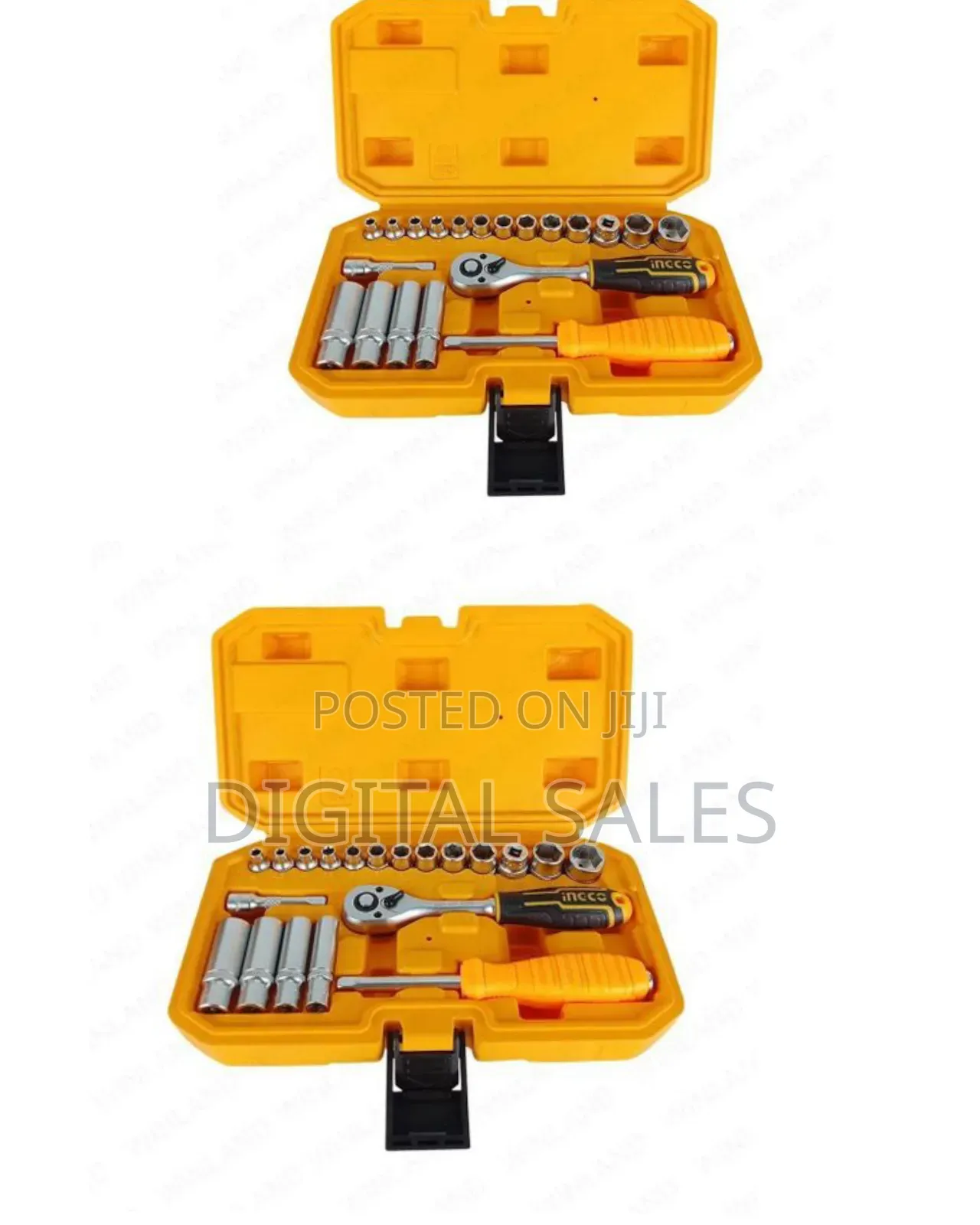 Ingco Hkts14201 - 20 PCS 1/4" Socket Set - Orange