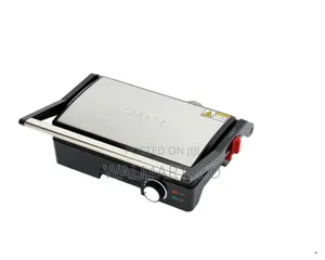 Stainless Steel Grill Maker Power and Ready Light Ggm5394 Geepas