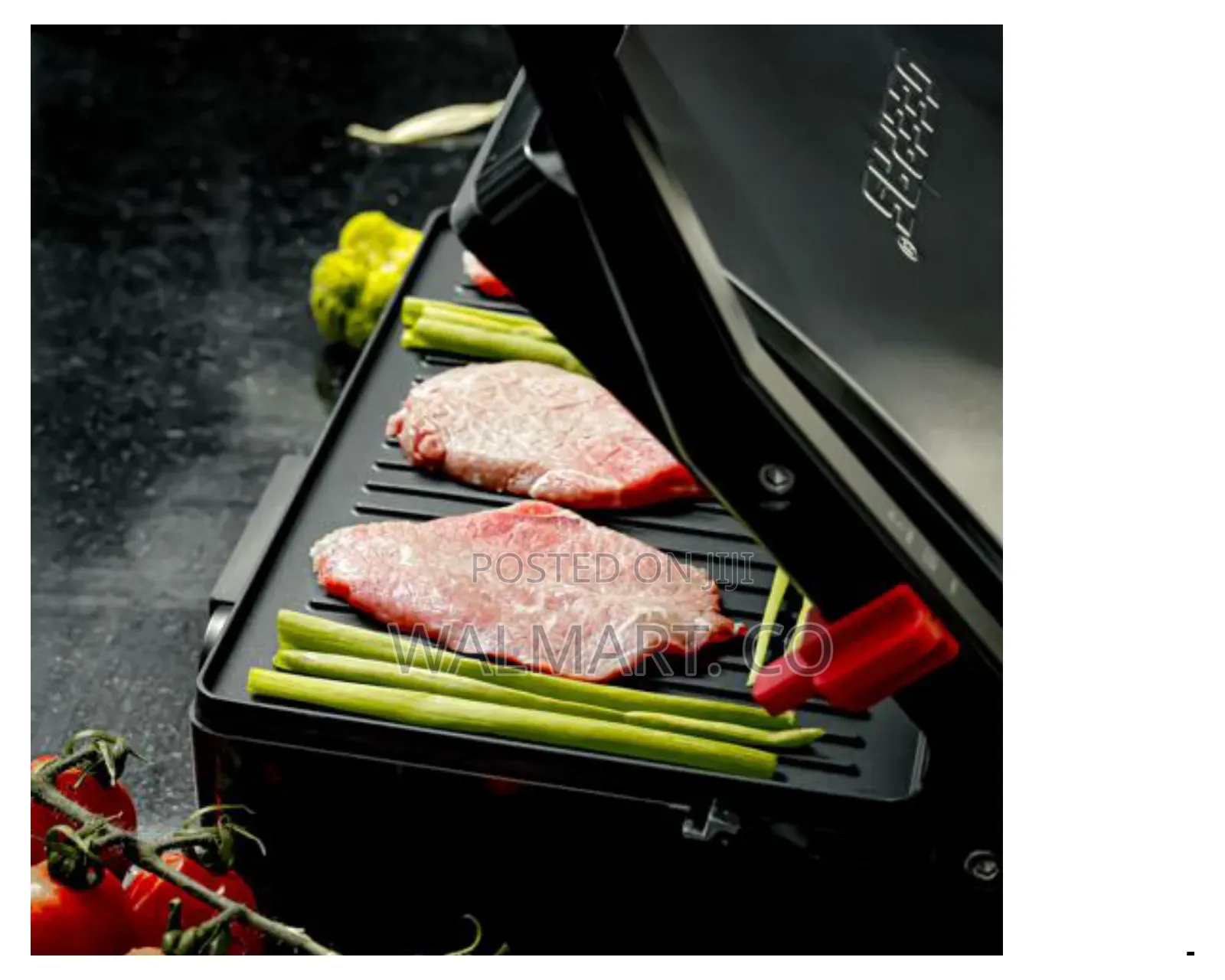 Stainless Steel Grill Maker Power and Ready Light Ggm5394 Geepas