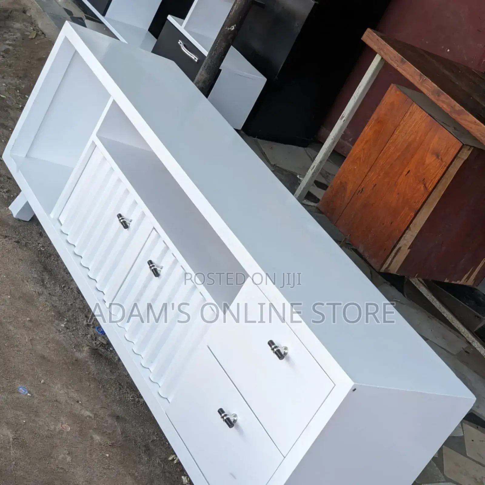 Tv Stand Unit White 180cm ×35cm×60xm