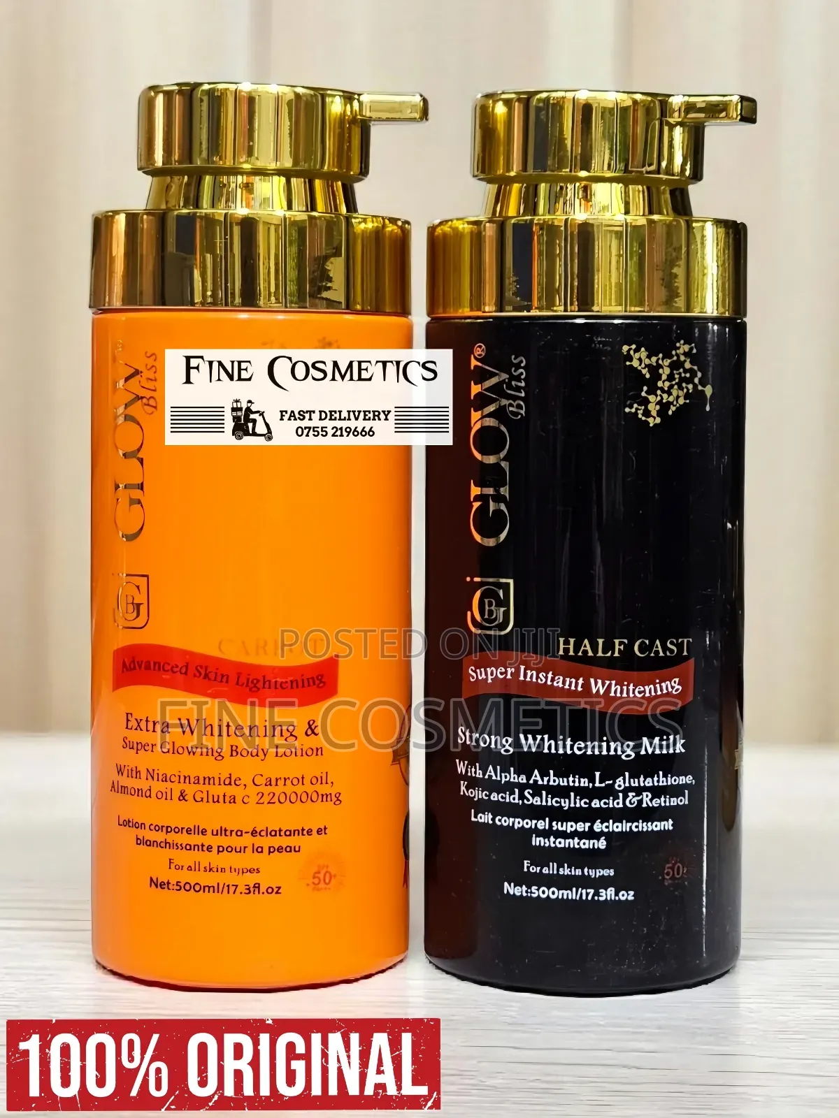 Glow Bliss | Advanced Skin Lightening Half Cast Carrot Body Lotion.