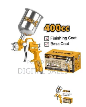 Ingco Air Spray Gun - Silver, Orange