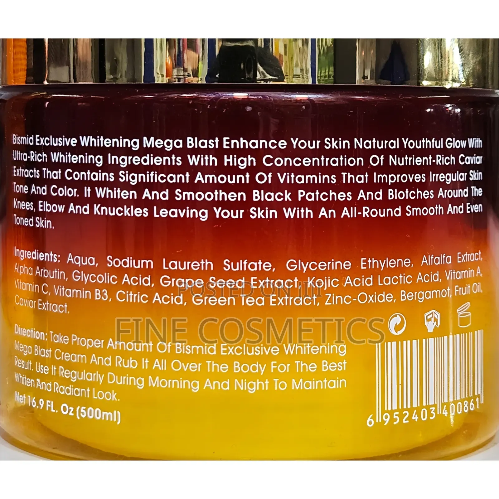 Original Bismid Exclusive Whitening Mega Blast Cream From Paris