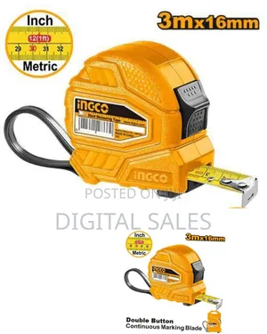 Ingco Hsmt0833 Ingco Steel Measuring Tape - Yellow