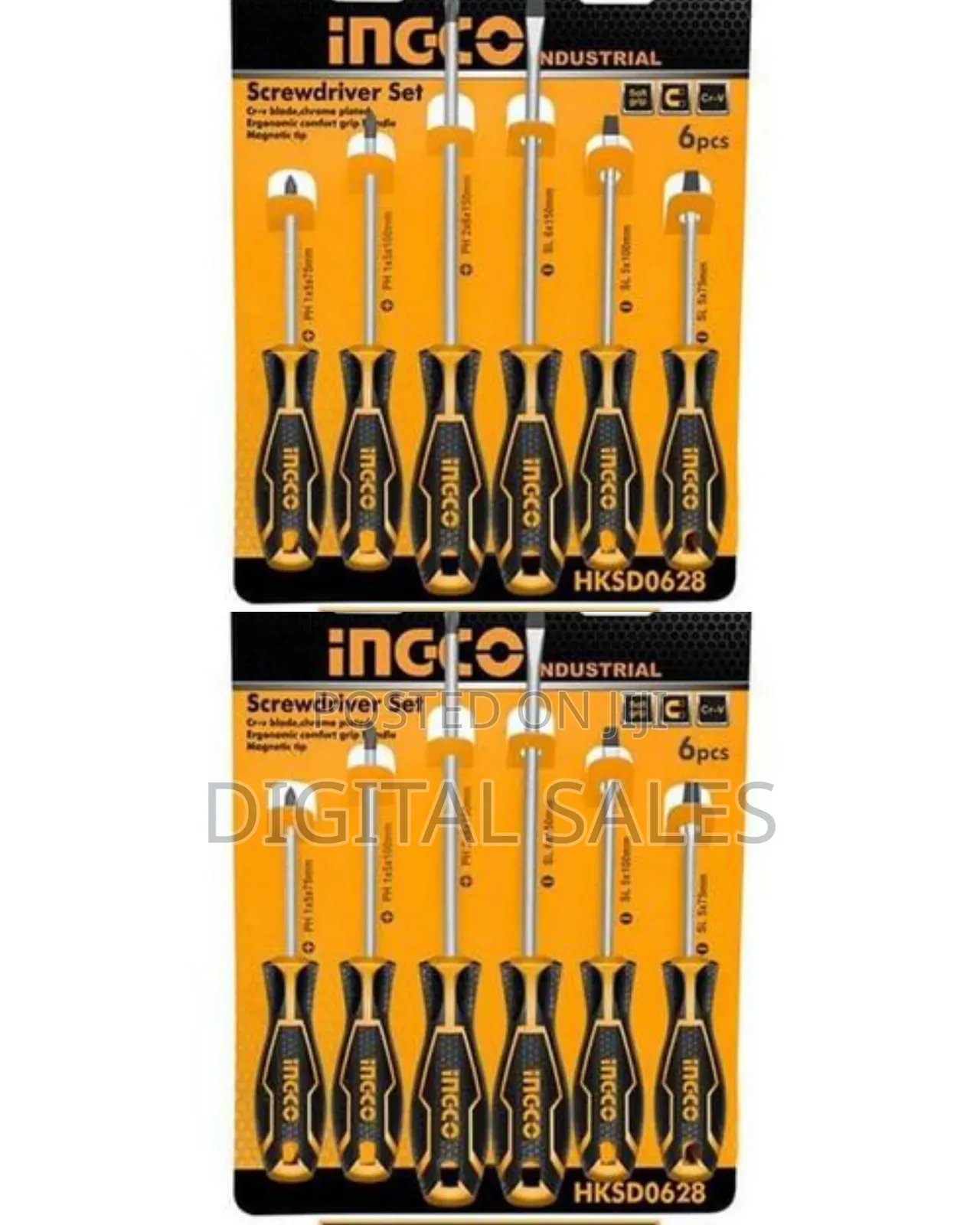 Ingco 6pcs Screwdriver Set_yellow