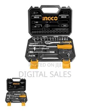 Ingco Hkts14451-45 PCS 1/4" Socket Set-Orange