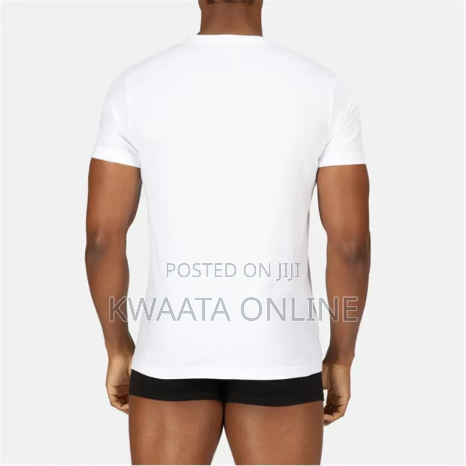 Yarrison Undershirts Round Neck Crew White, Black, Grey 3 Piece Pack