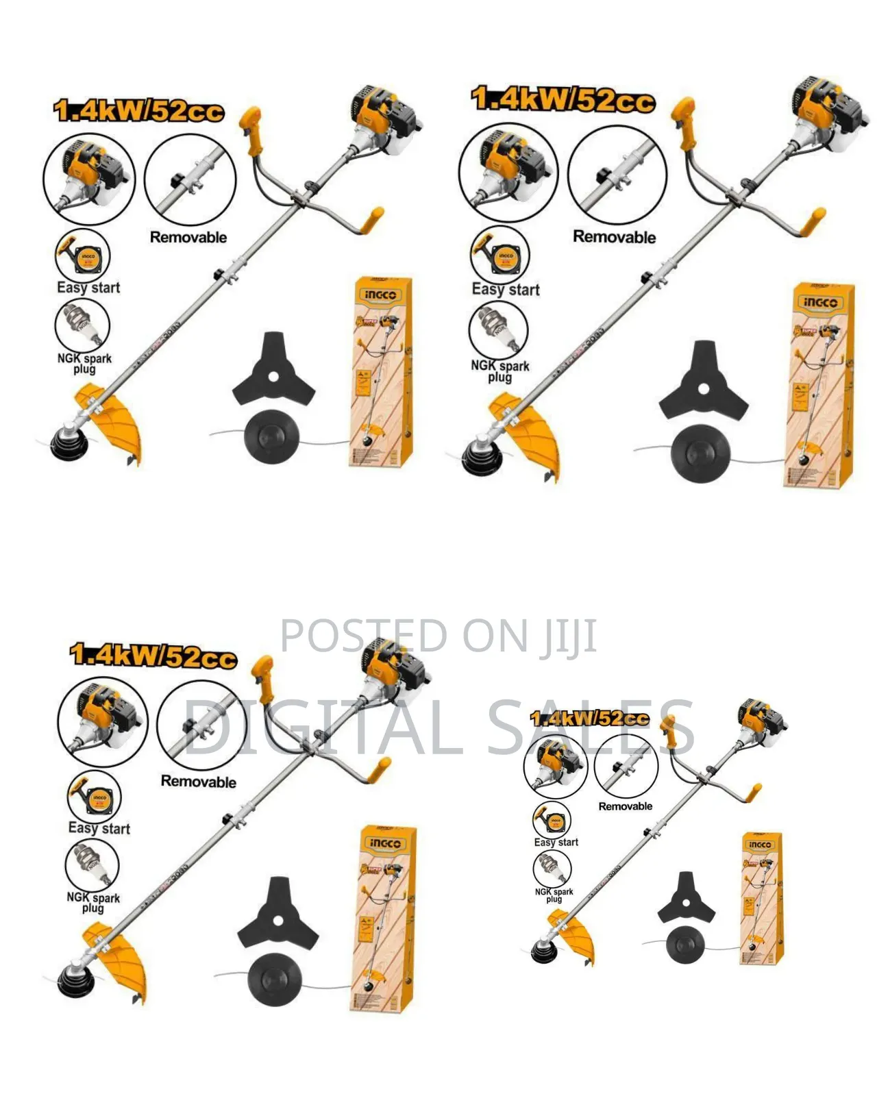 Gasoline Grass Trimmer and Bush Cutter for Both Home