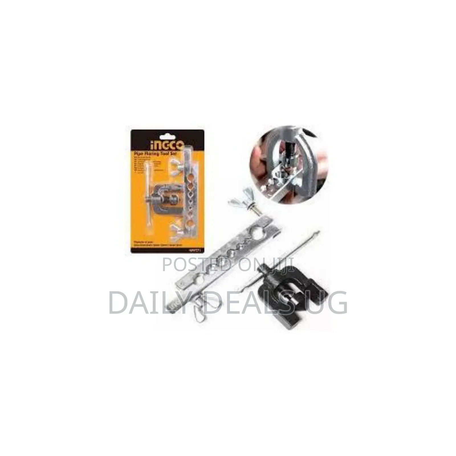 Ingco Pipe Flaring Tool Set-Silver, Black