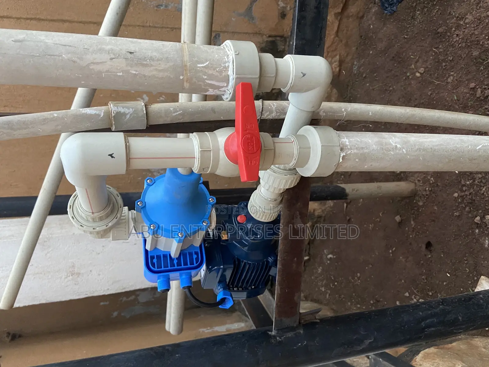 A Pump With Its Automatic Pressure Controller