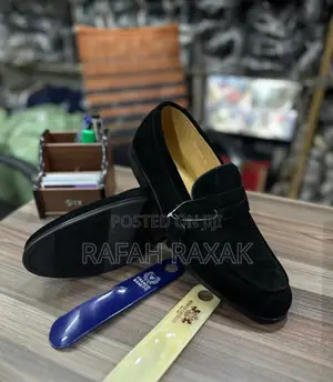 Original Men’S Classic Renato Castello Black Suede Loafers