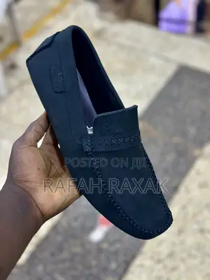 Men’S Classic Black Calvin Klein Suede Moccasins