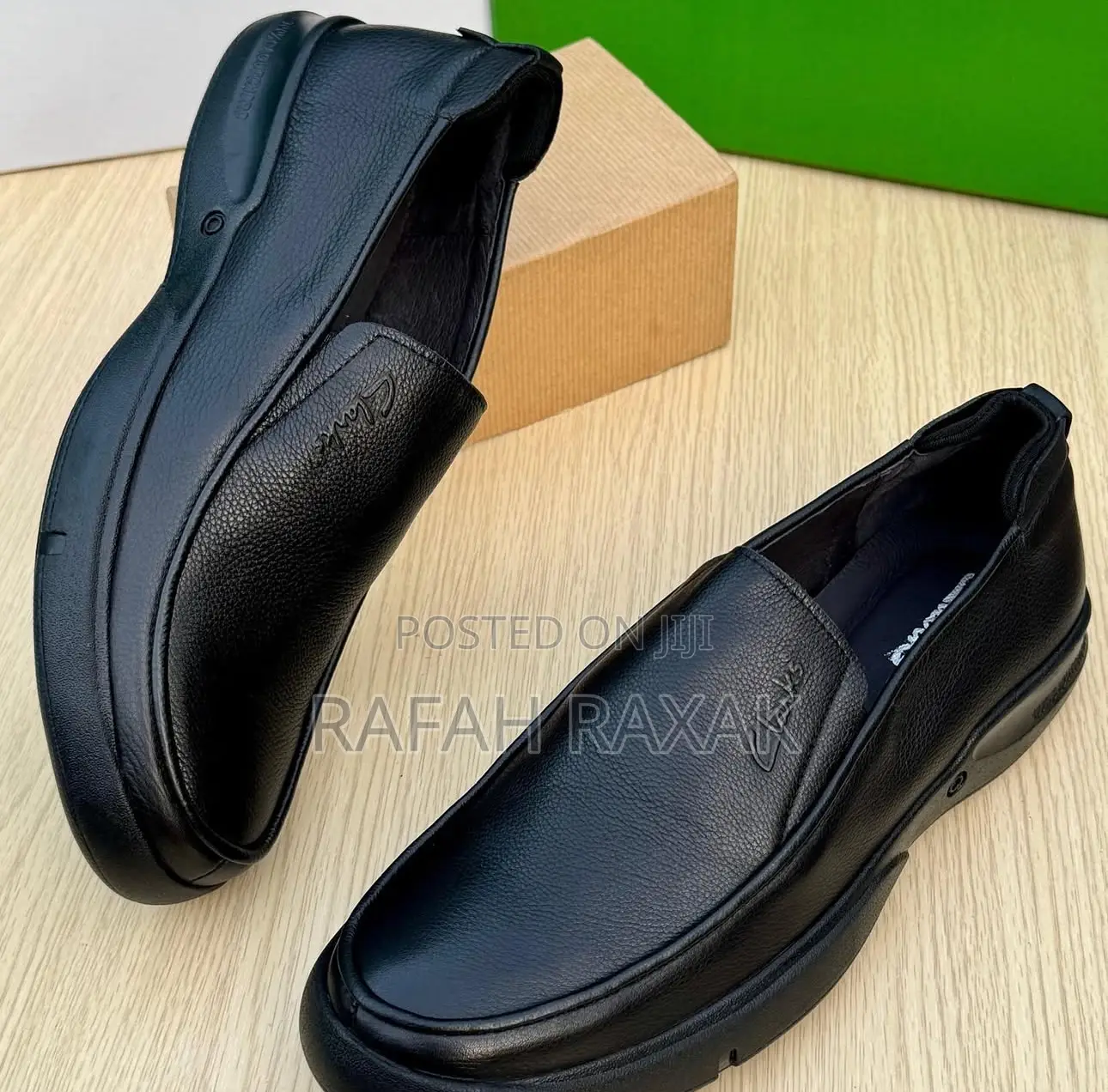 Original Rough Skin Slip-on Clarks Leather Shoes