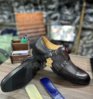 Original Coffee Brown Franco Banetti Double Monk Strap Gentle Oxfords