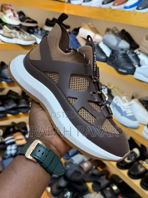 Original Men’S Brown Classic Luxury Hermes Katana Sneakers