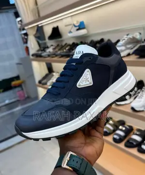 Original Blue/White Super Classic Prada Prax 01 Sneakers
