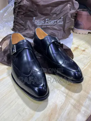Original Men’S Single John Foster Buckle Monk Strap Gentle Oxford Shoe