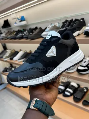 Original Black/White Prada Prax 01 Luxury Sneakers