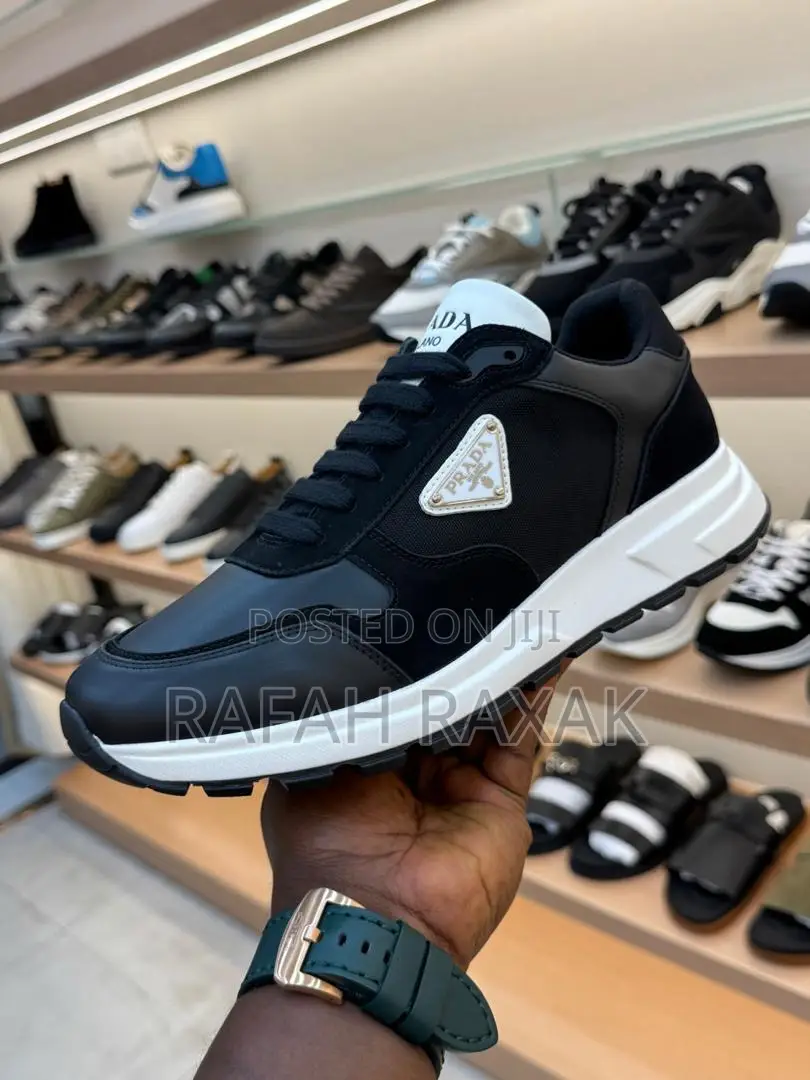 Original Black/White Prada Prax 01 Luxury Sneakers