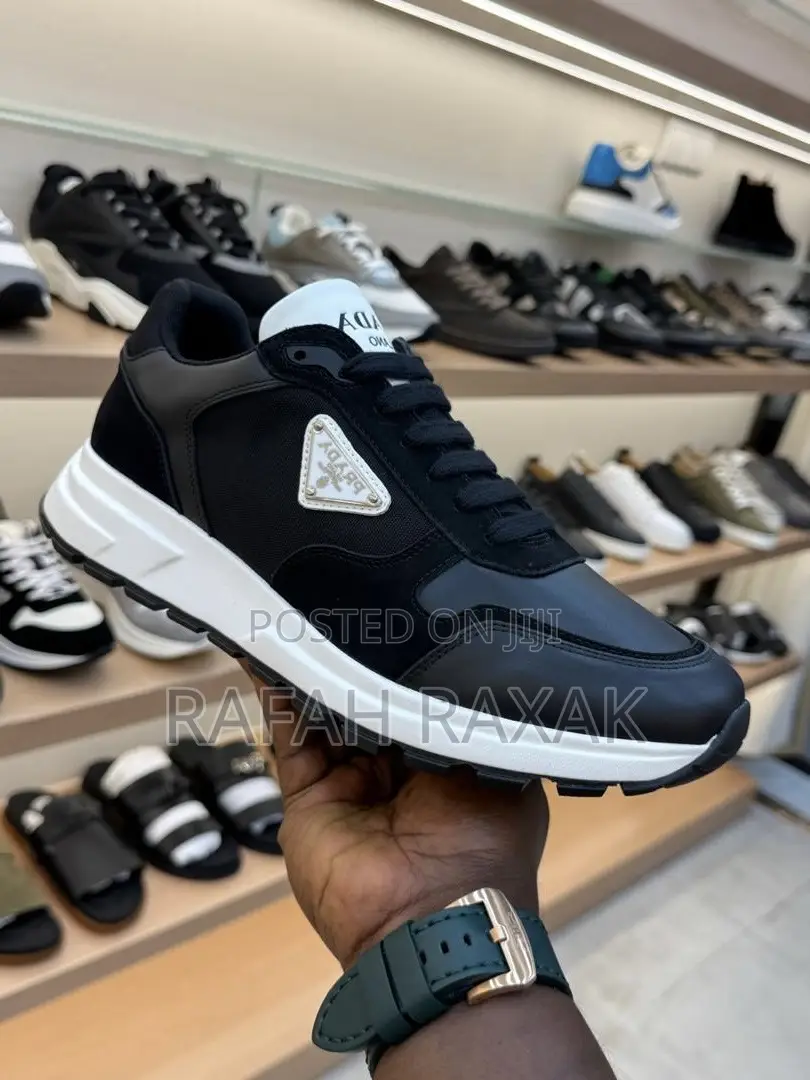 Original Black/White Prada Prax 01 Luxury Sneakers
