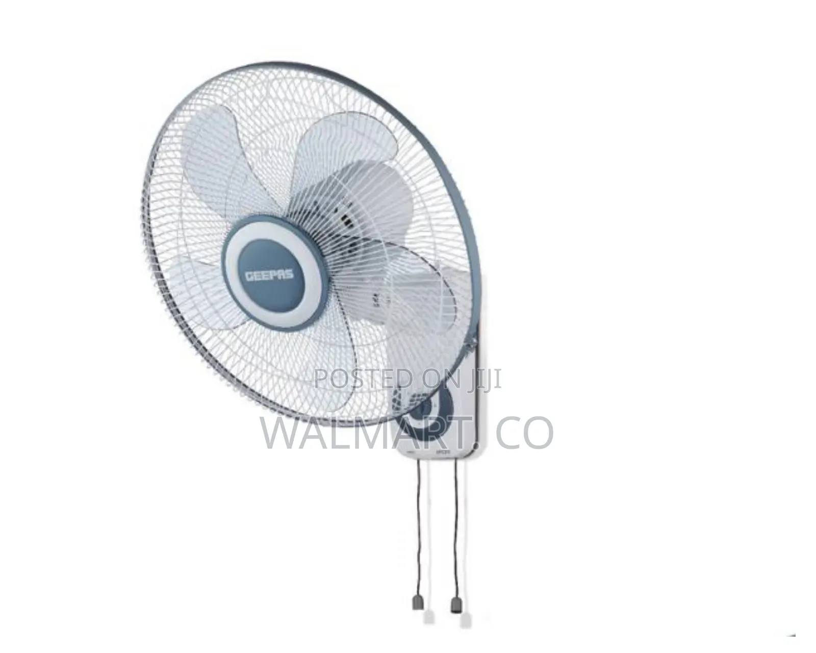 Geepas 16 Inch Wall Fan 3 Speed Settings With 2 Pull String Cords