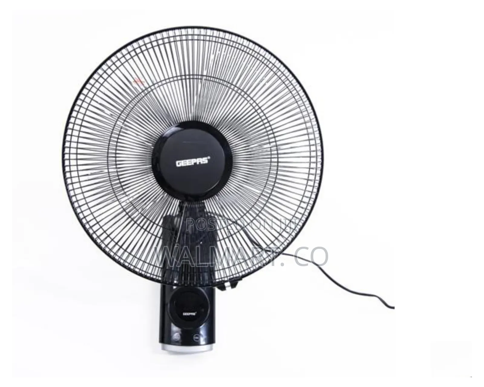 Geepas 16 Inch Wall Fan 60w 3 Speed Settings