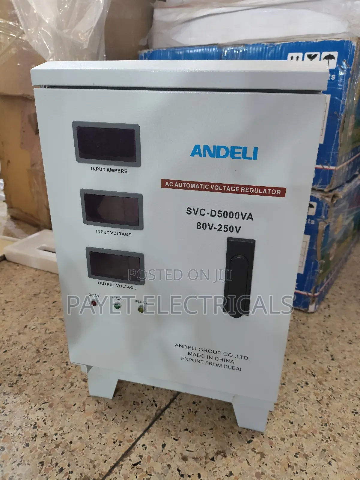 Digital SVC -D-5000watts Automatic Regulator for Andeli