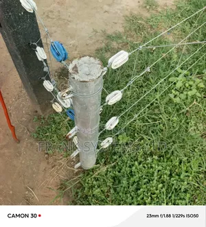 Electric Fence on a Livestock Farm