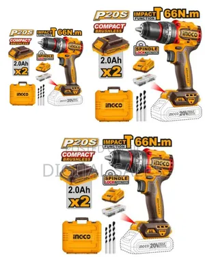 Ingco Lithium-Ion Cordless Impact Drill Kit