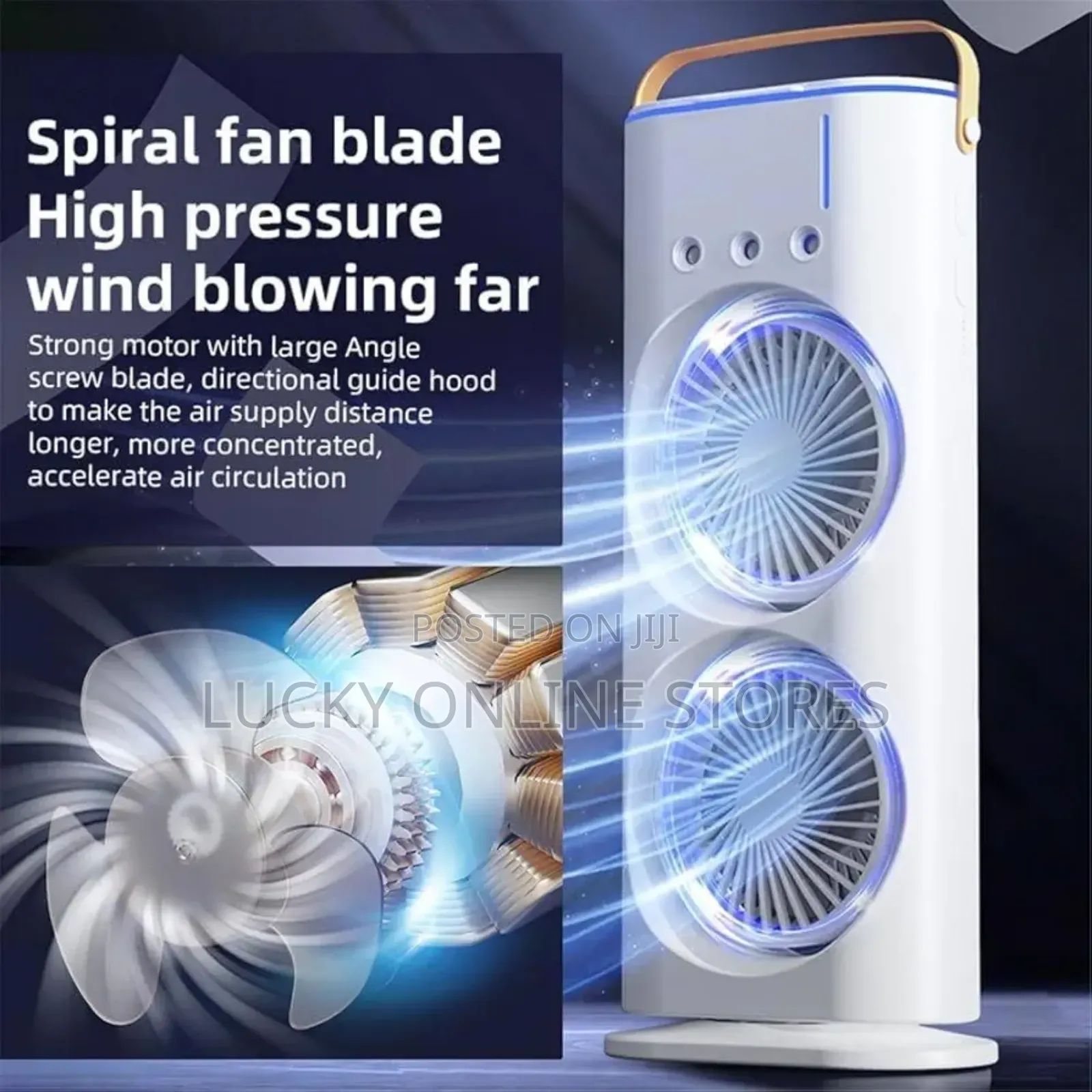 Dual Tower Cooling Fan With Remote