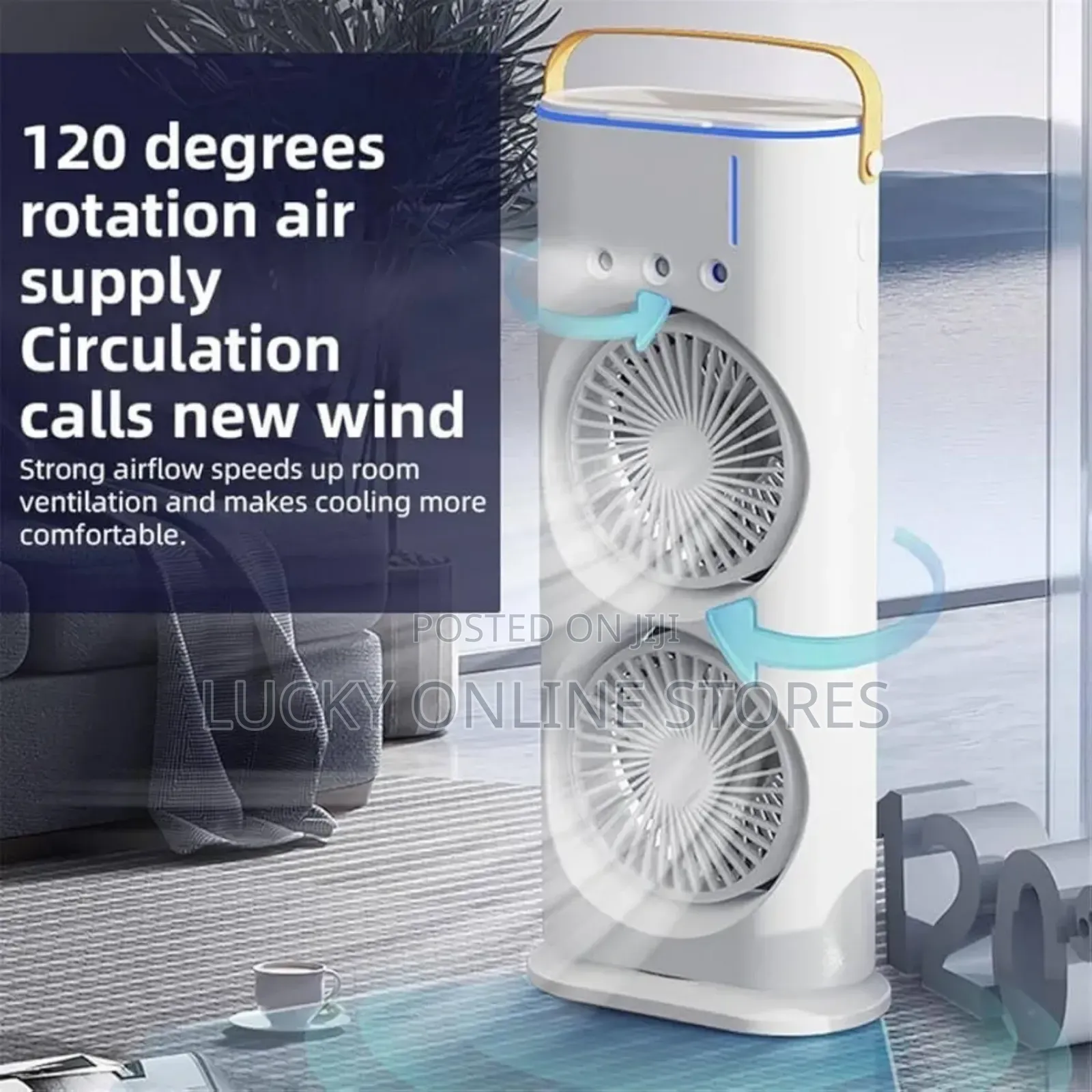 Dual Tower Cooling Fan With Remote