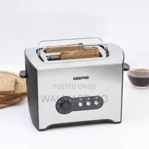 Geepas 900w 2 Slice Stainless Steel Bread Toaster