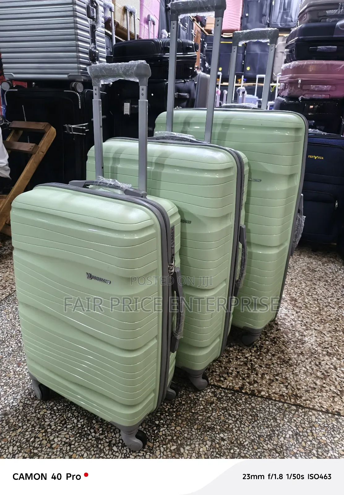(3 in 1 Full Set)Executive Plastic Suitcase