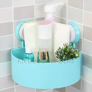 Suction Cap Triangle Corner Shelf