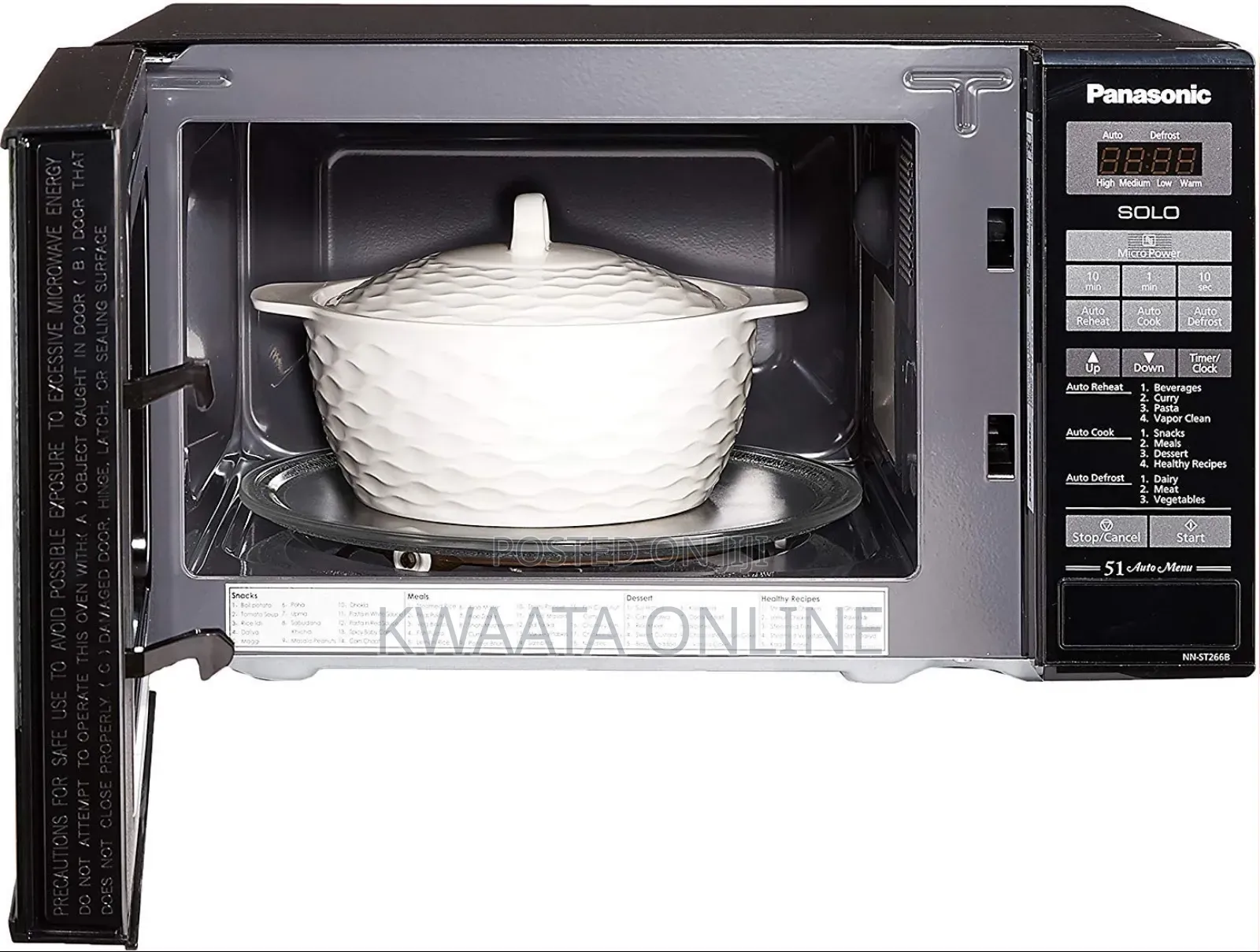 Panasonic 20l Microwave Oven, Nn-st266b - 800w, Easy Touch Control