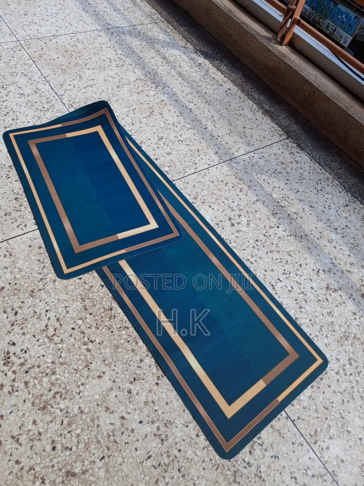 Rubber Kitchen Mat (2pcs)