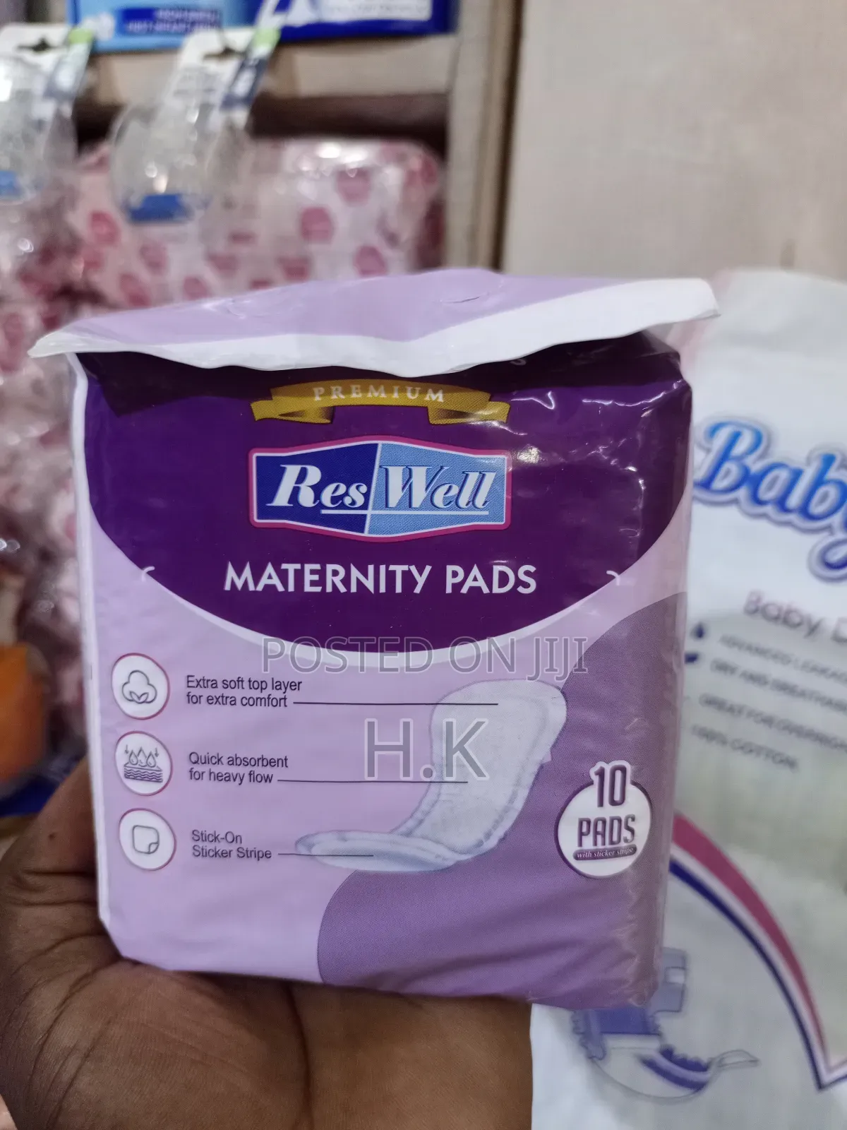 Reswell Maternity Pads.