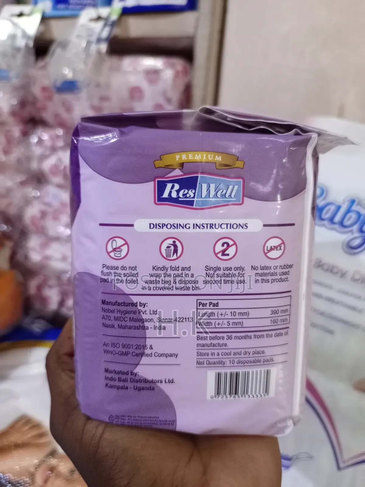 Reswell Maternity Pads.