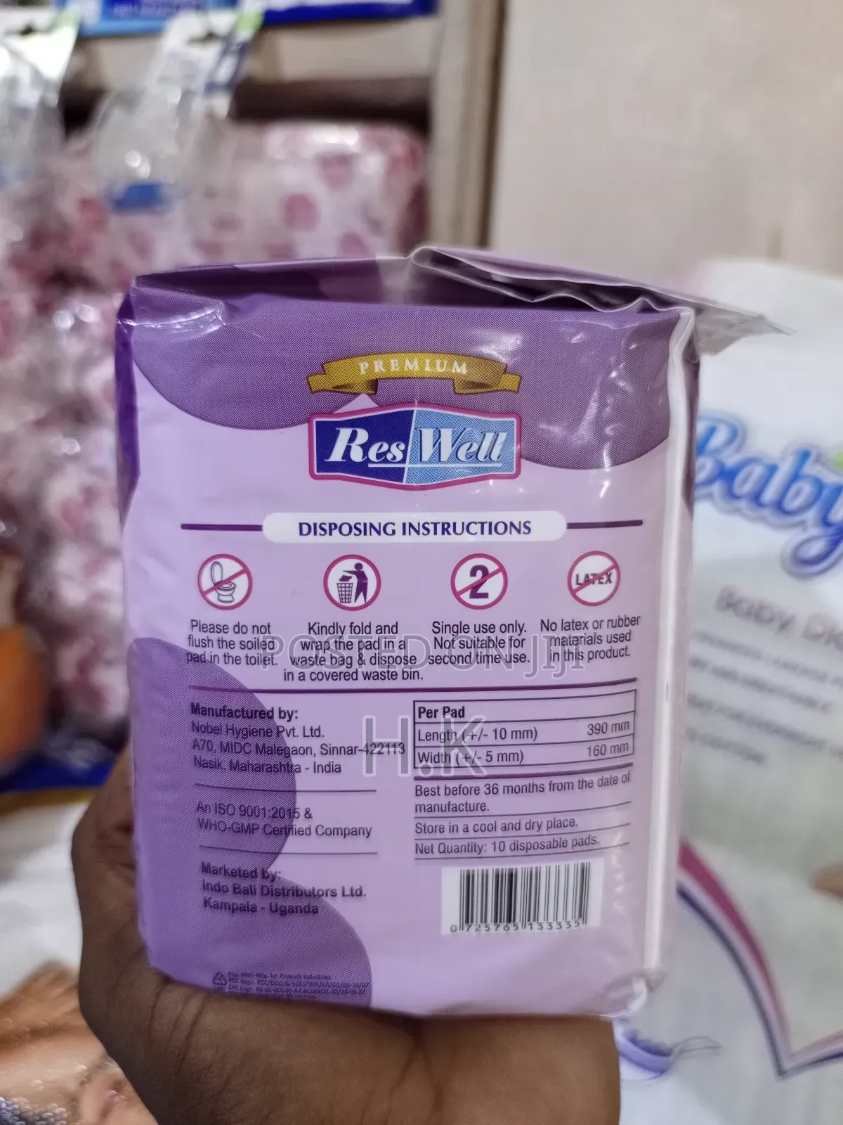 Reswell Maternity Pads.