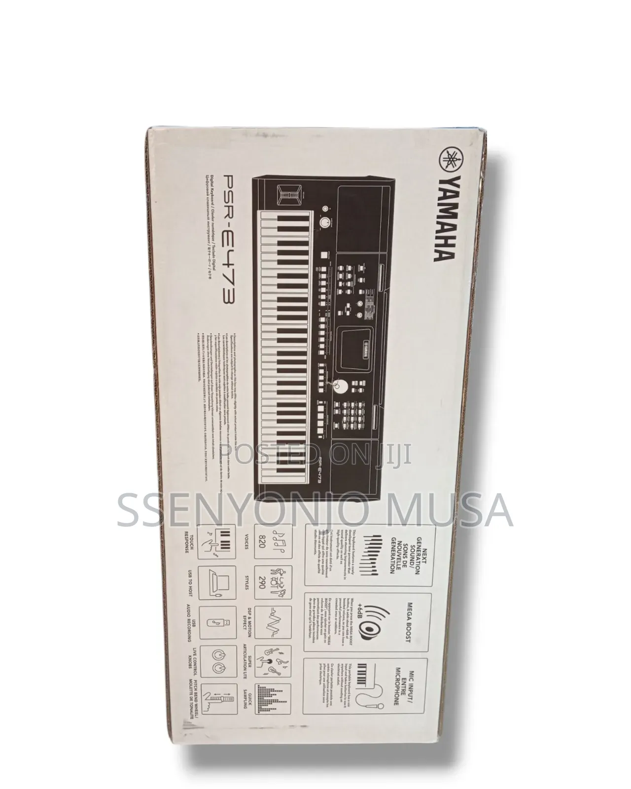 Yamaha PSR-E473 61-Key Portable Keyboard - Black