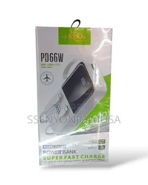 Goldplus 30000mah Pd66w 3-Port Power Bank With Led Display