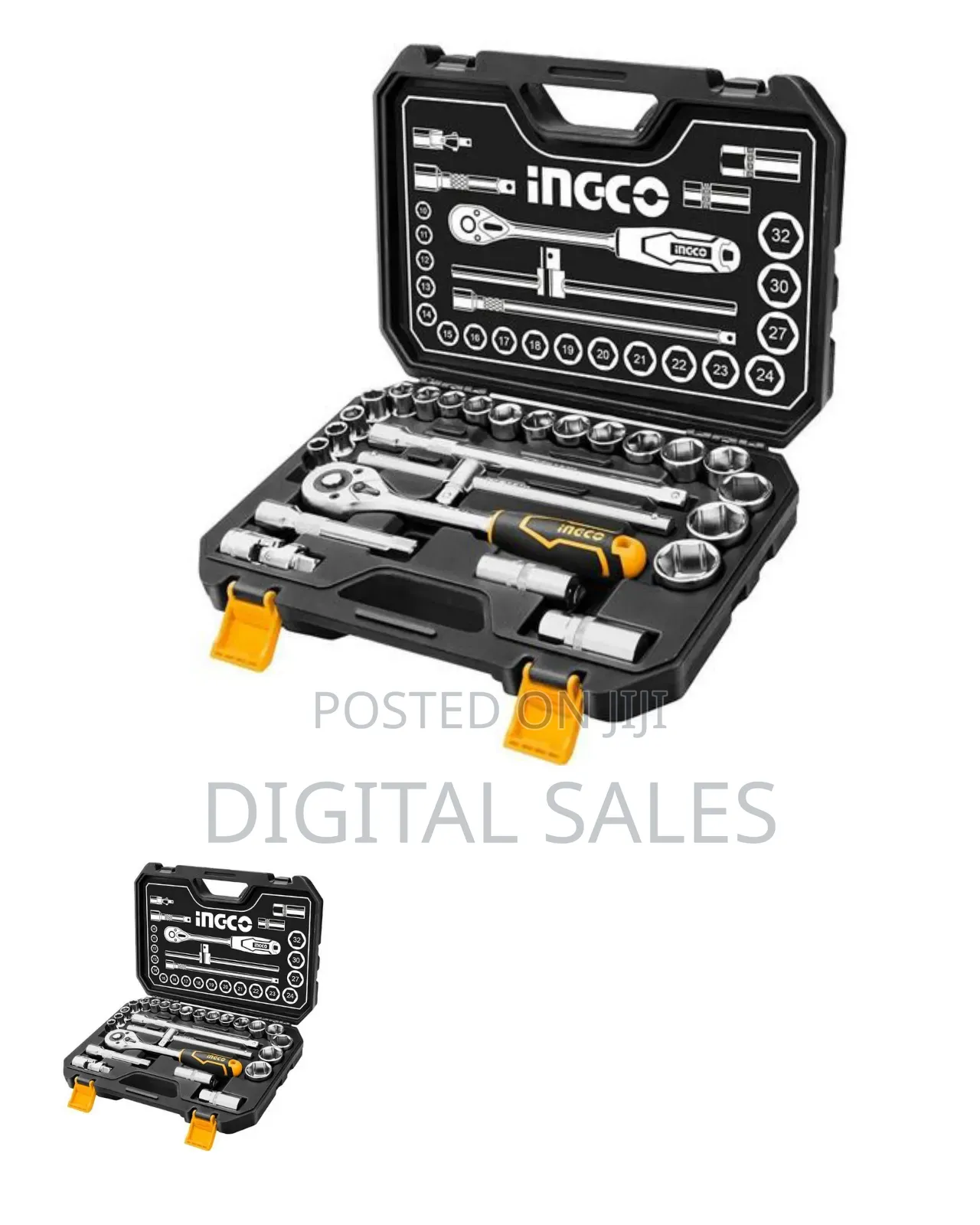 Ingco Socket Set 25pcs 1/2