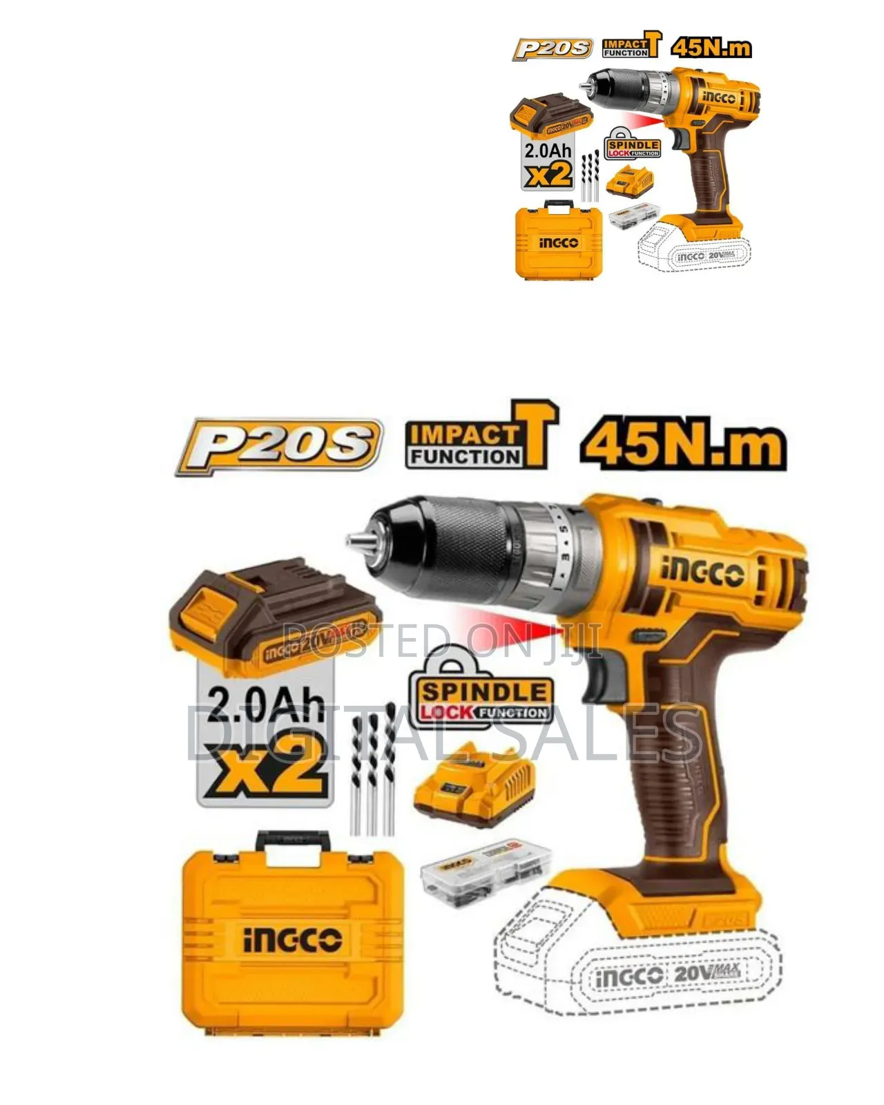 Brushless Cordless Impact Drill